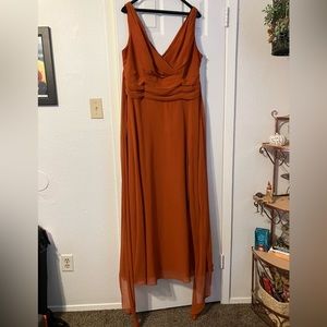 Orange Bridesmaid Dress
